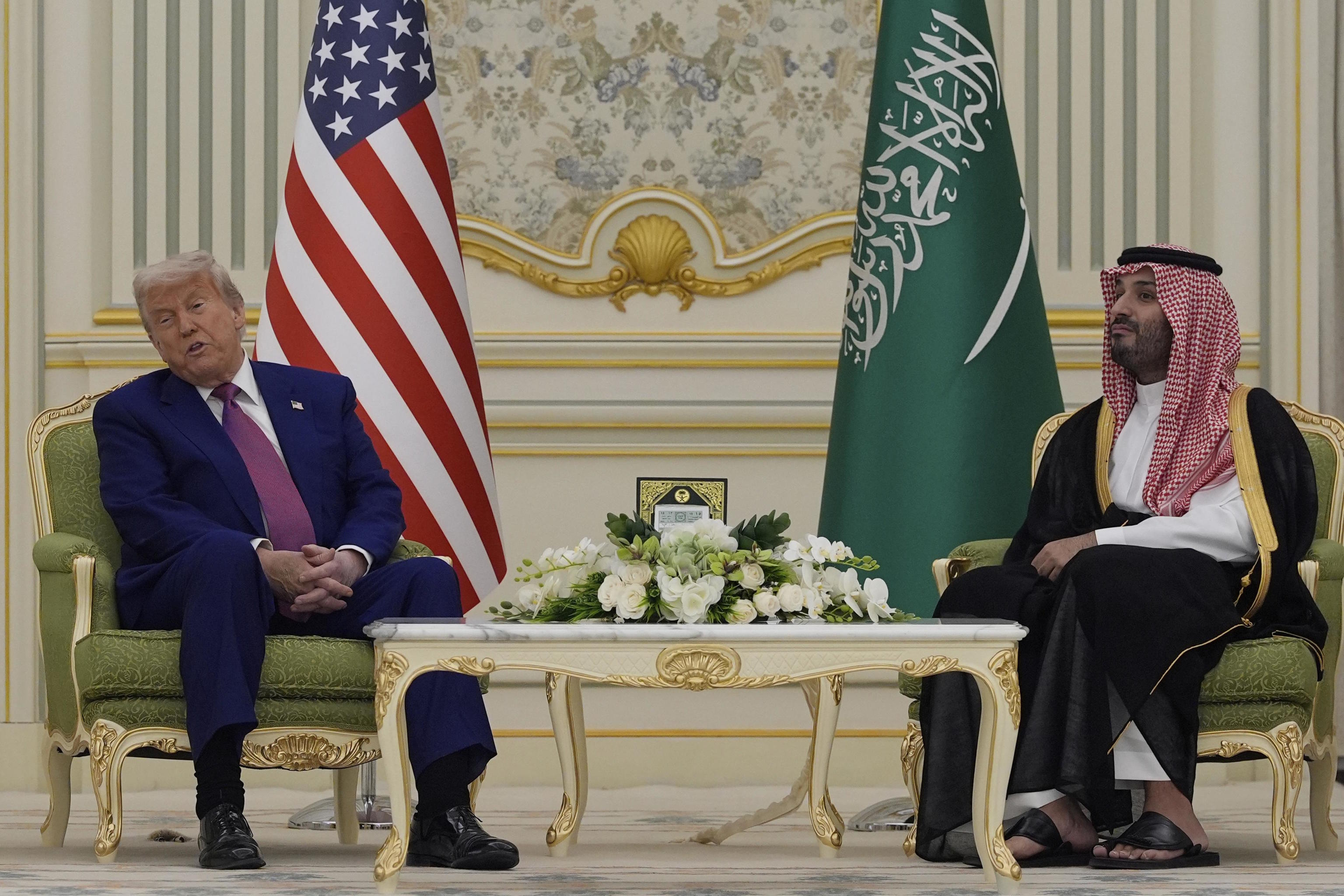 President Donald Trump and Saudi Crown Prince Mohammed bin Salman.