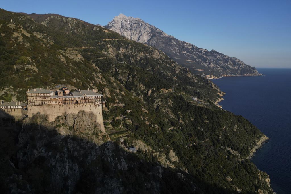 Simonopetra, or the Simonos Petra Monastery, home of the all-male autonomous community Agion Oros