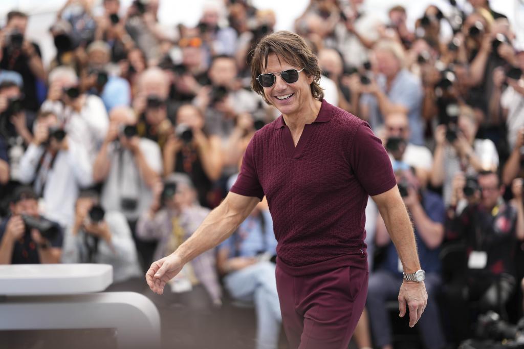 Tom Cruise poses for photographers during the photo call for the film 'Mission: Impossible - The Final Reckoning'
