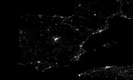 One of the images taken in the early hours of April.