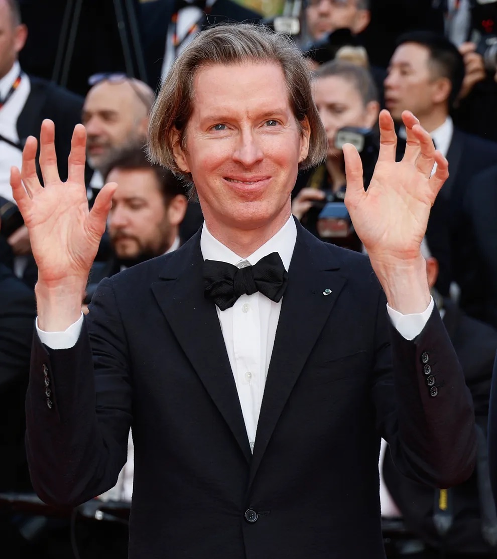 Wes Anderson, on the Cannes red carpet.
