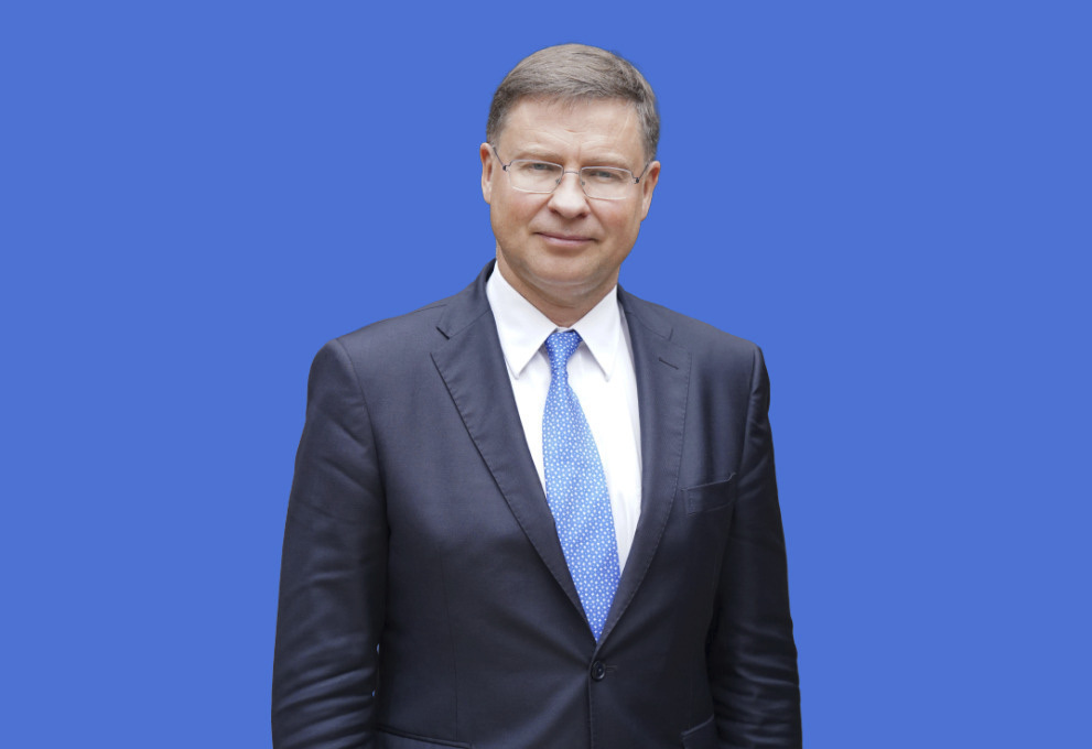 Economic Commissioner Valdis Dombrovskis.
