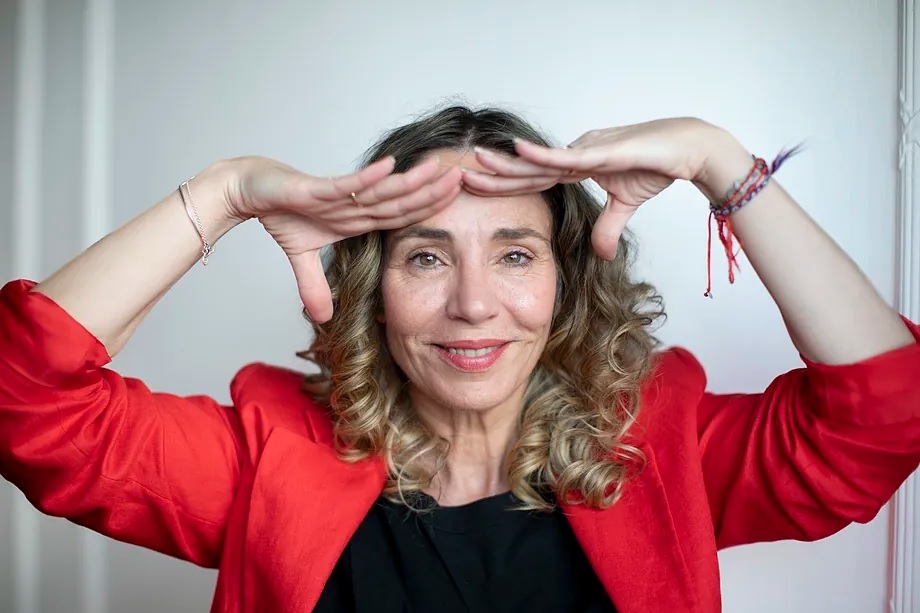 Ángela Quintas, during the interview.