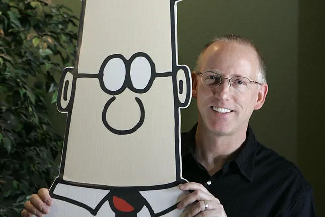 Scott Adams, creator of the comic strip Dilbert, in a 2006 archive image.