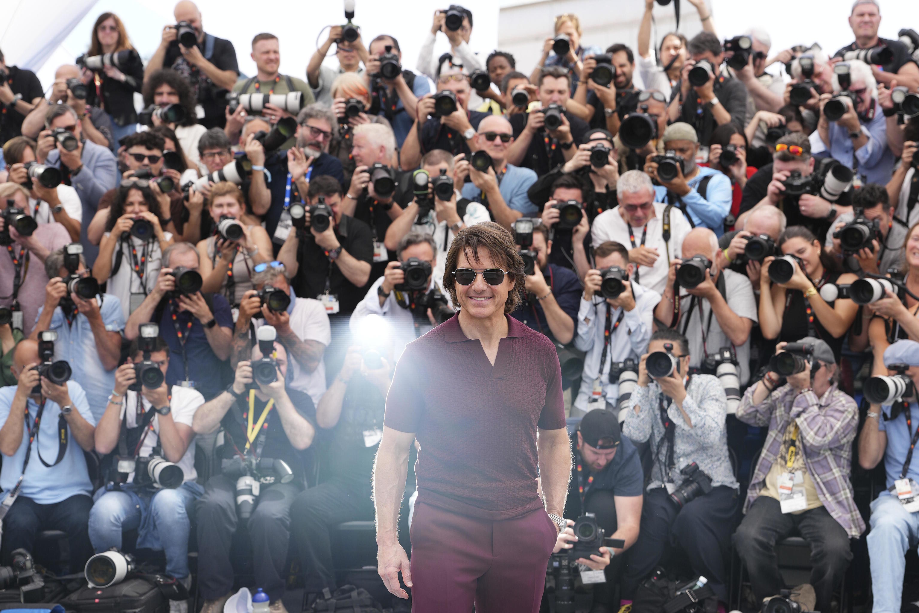 Tom Cruise, at the premiere of Mission Impossible in Cannes.