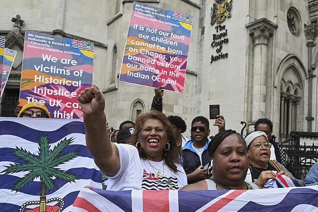 Protests took place this Thursday outside the High Court in London, which was to rule on the Chagos Islands.