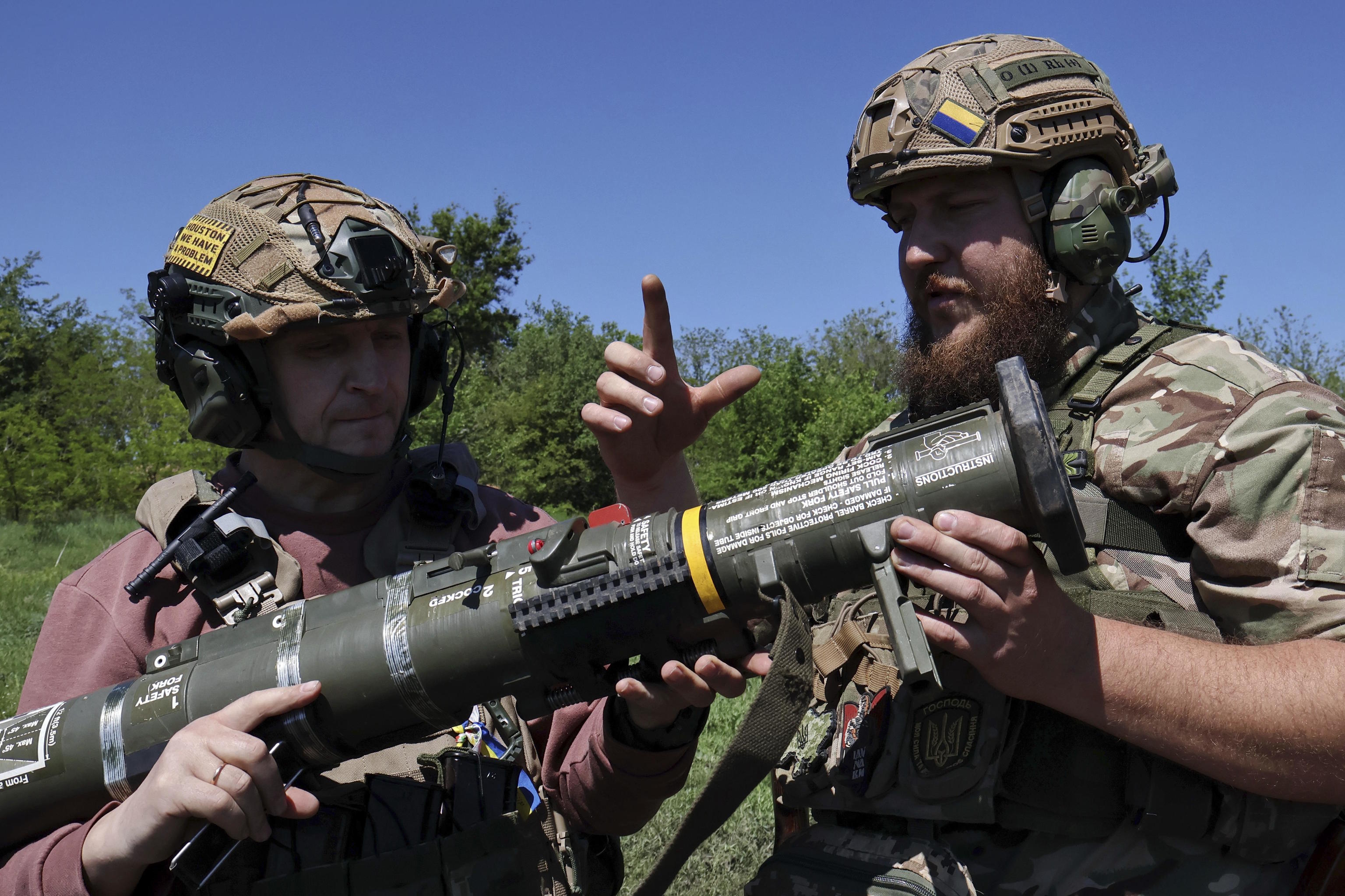 Ukrainian soldiers.