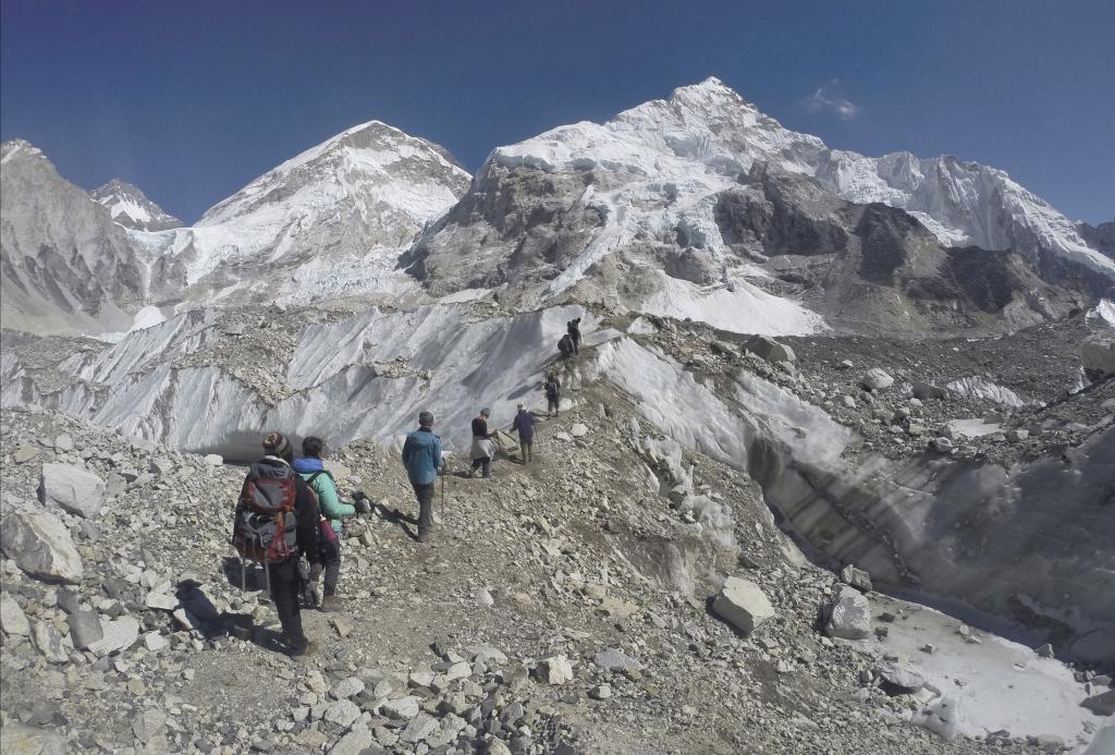 The Mount Everest base camp.
