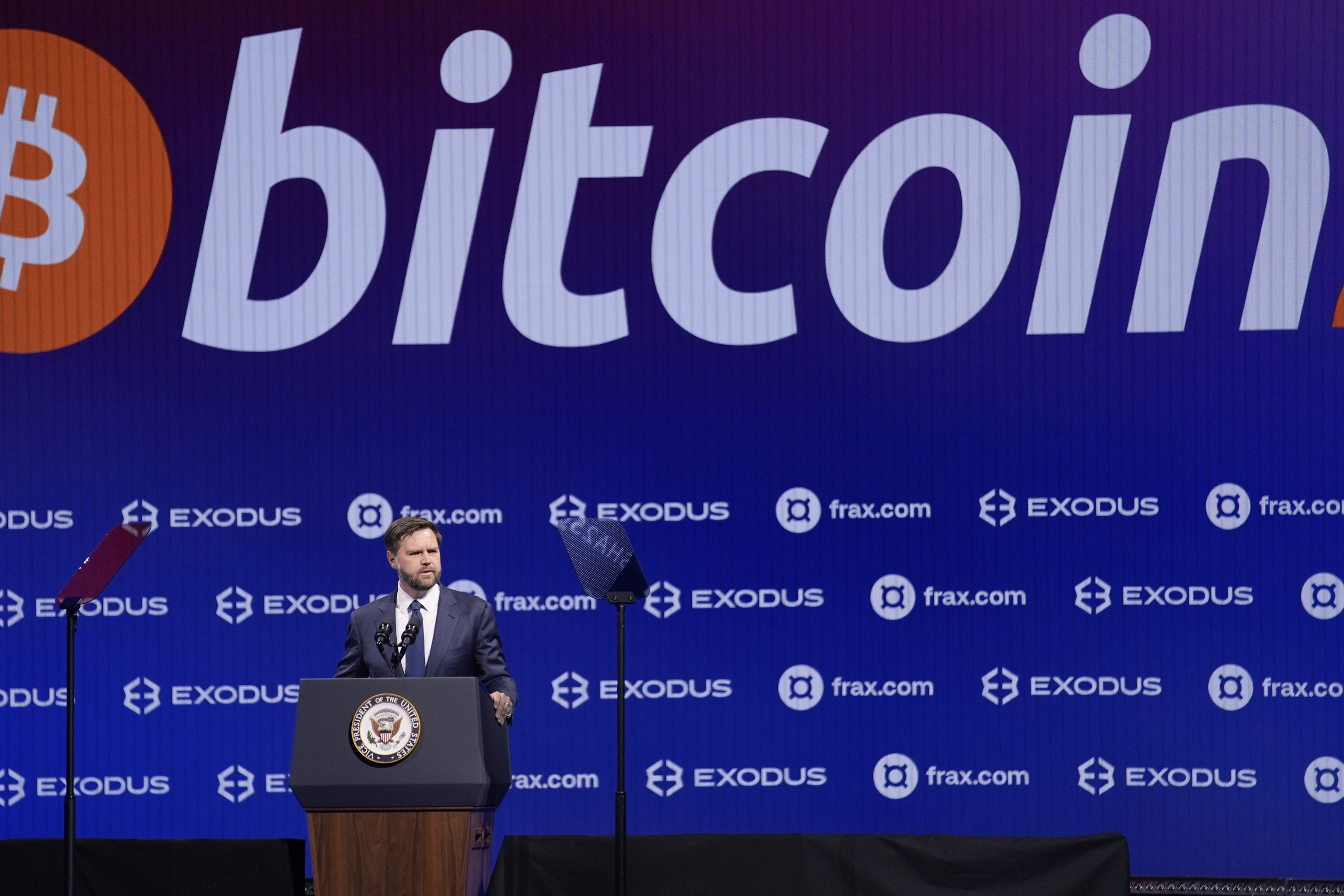 Vice President JD Vance speaks at Bitcoin 2025