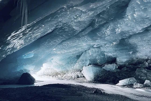Morteratsch-Pers Glacier in Switzerland.