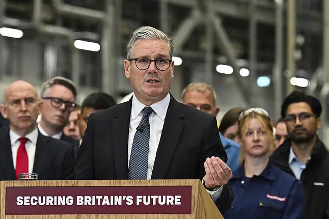 British Prime Minister, Keir Starmer, this Monday in Glasgow.