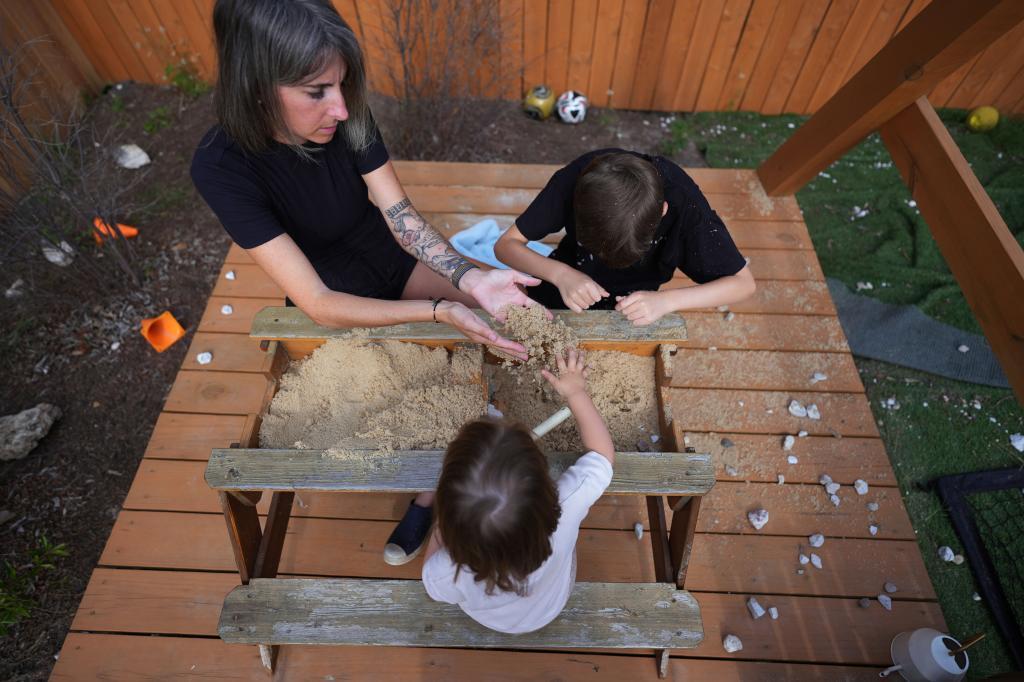 Eileen Lamb, left, who along with her son Charlie Lamb, has autism