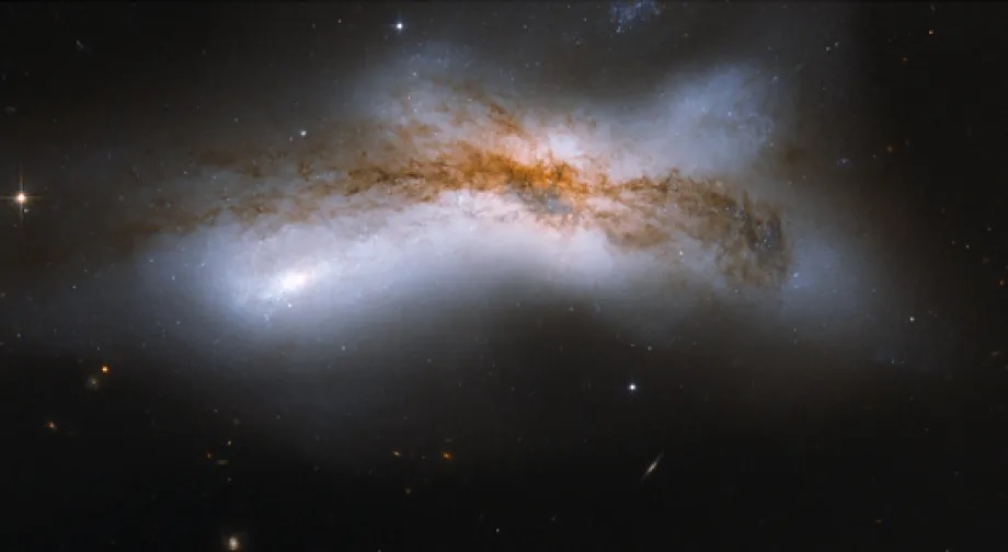 Simulation of the Milky Way and Andromeda merging to form Lactomed.