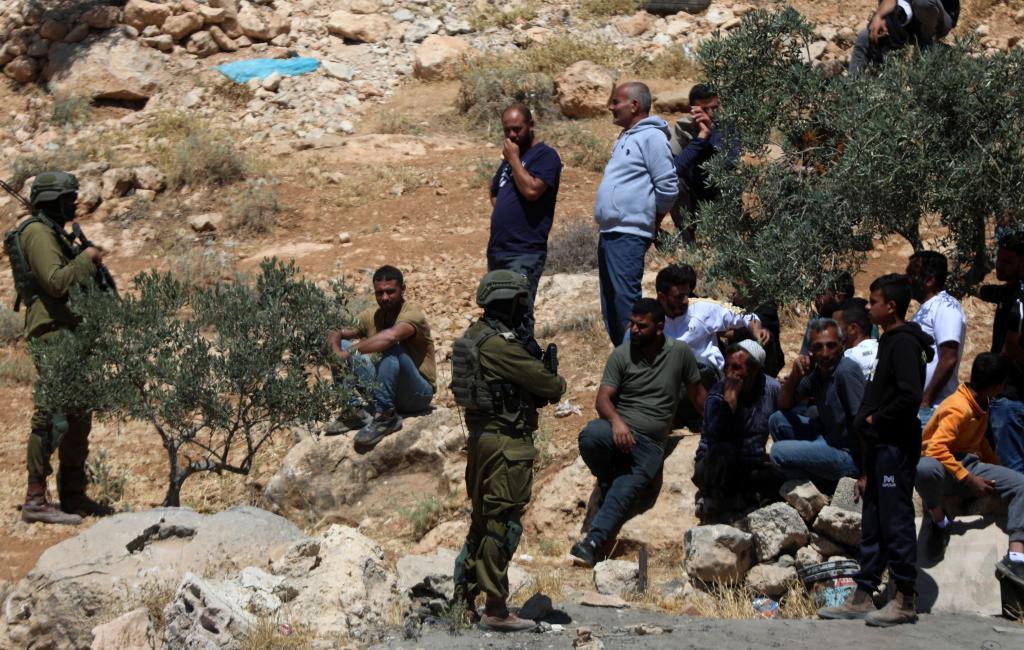 Israeli occupation forces demolished Palestinian structures