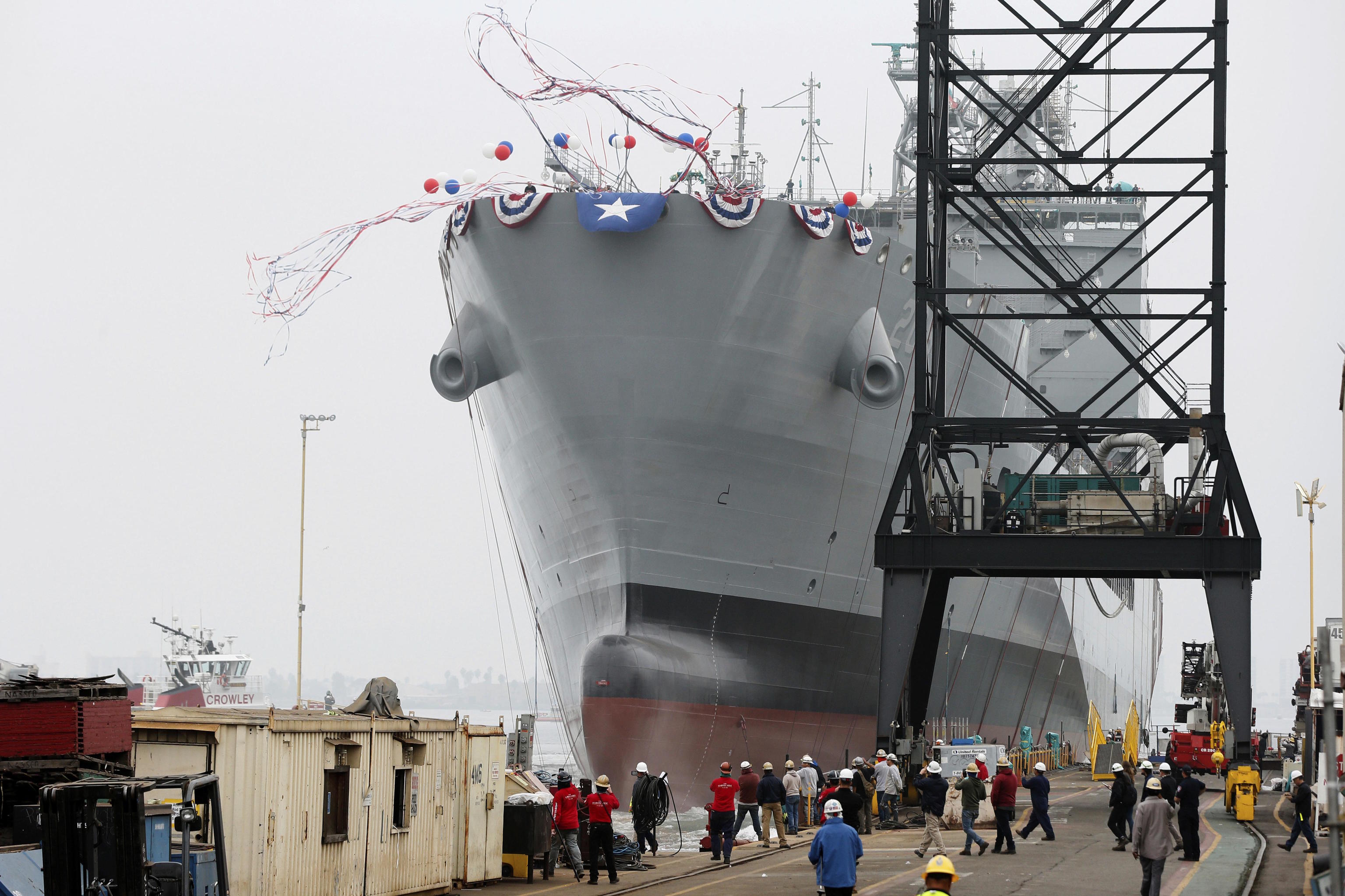 The U.S. Navy launches the USNS Harvey Milk, named after the first openly gay elected official.