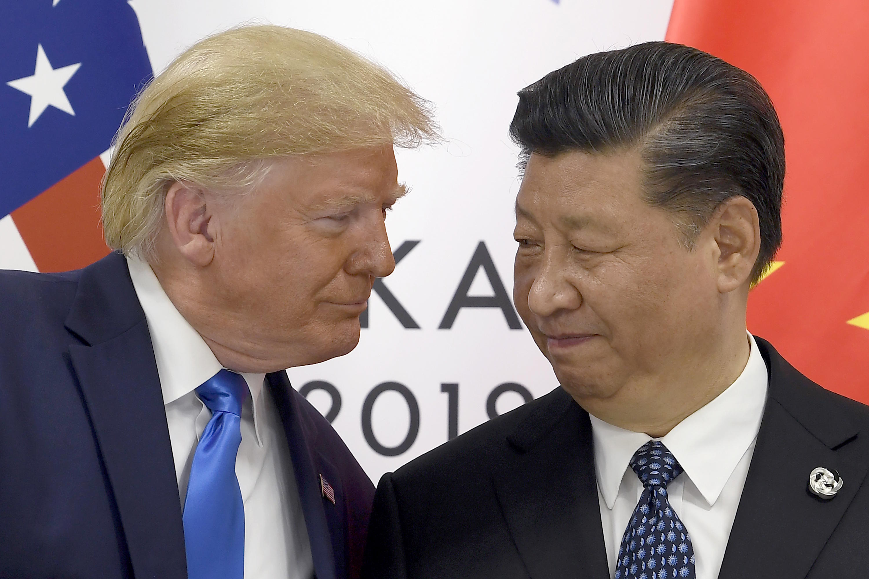US President Donald Trump (left) with his Chinese counterpart Xi Jinping.