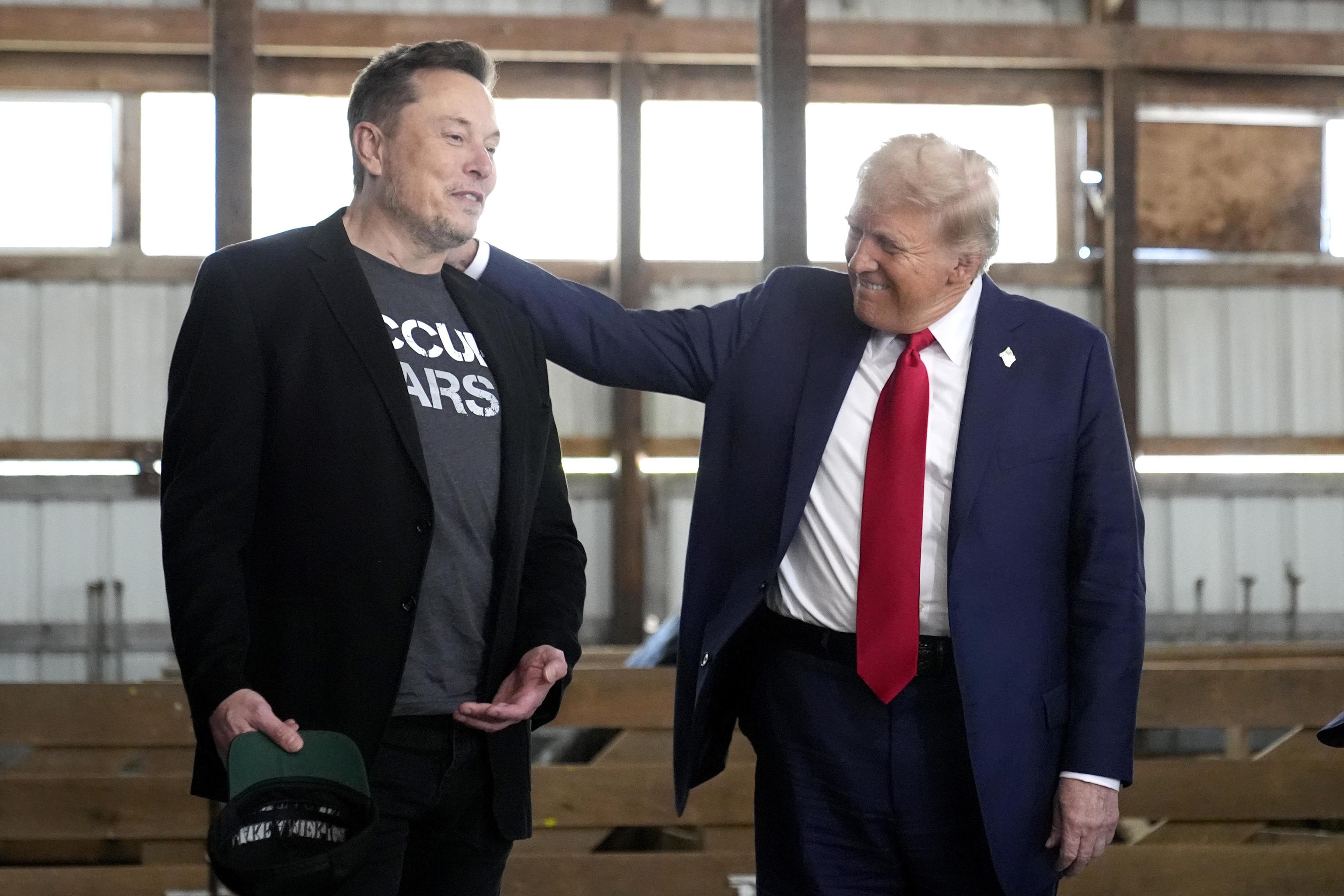 Donald Trump and Elon Musk at the White House.