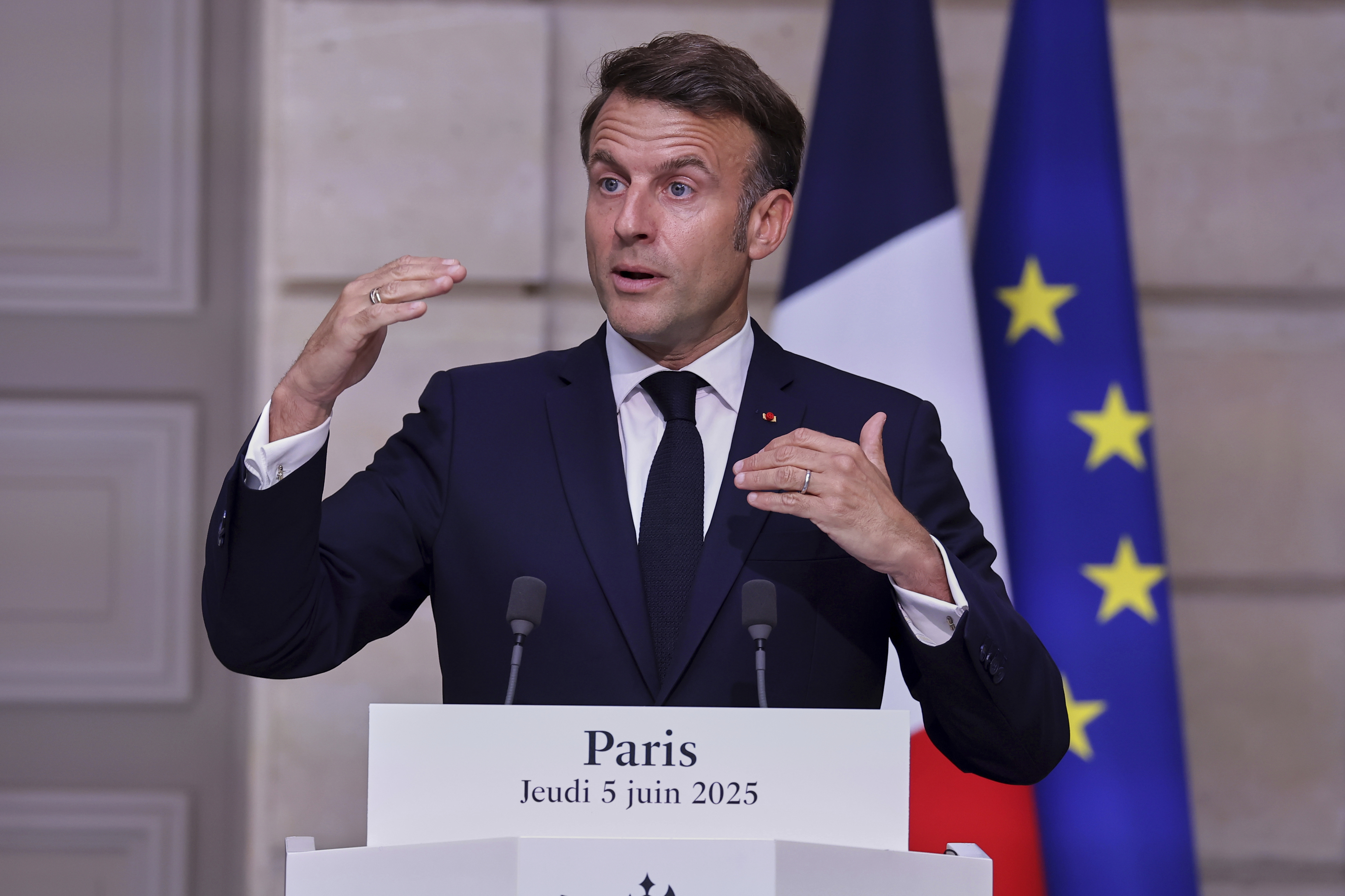 French President Emmanuel Macron.