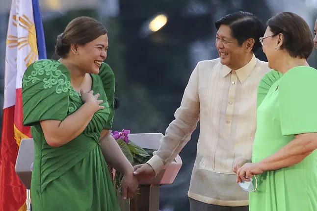 Sarah Duterte and Ferdinand Marcos Jr.