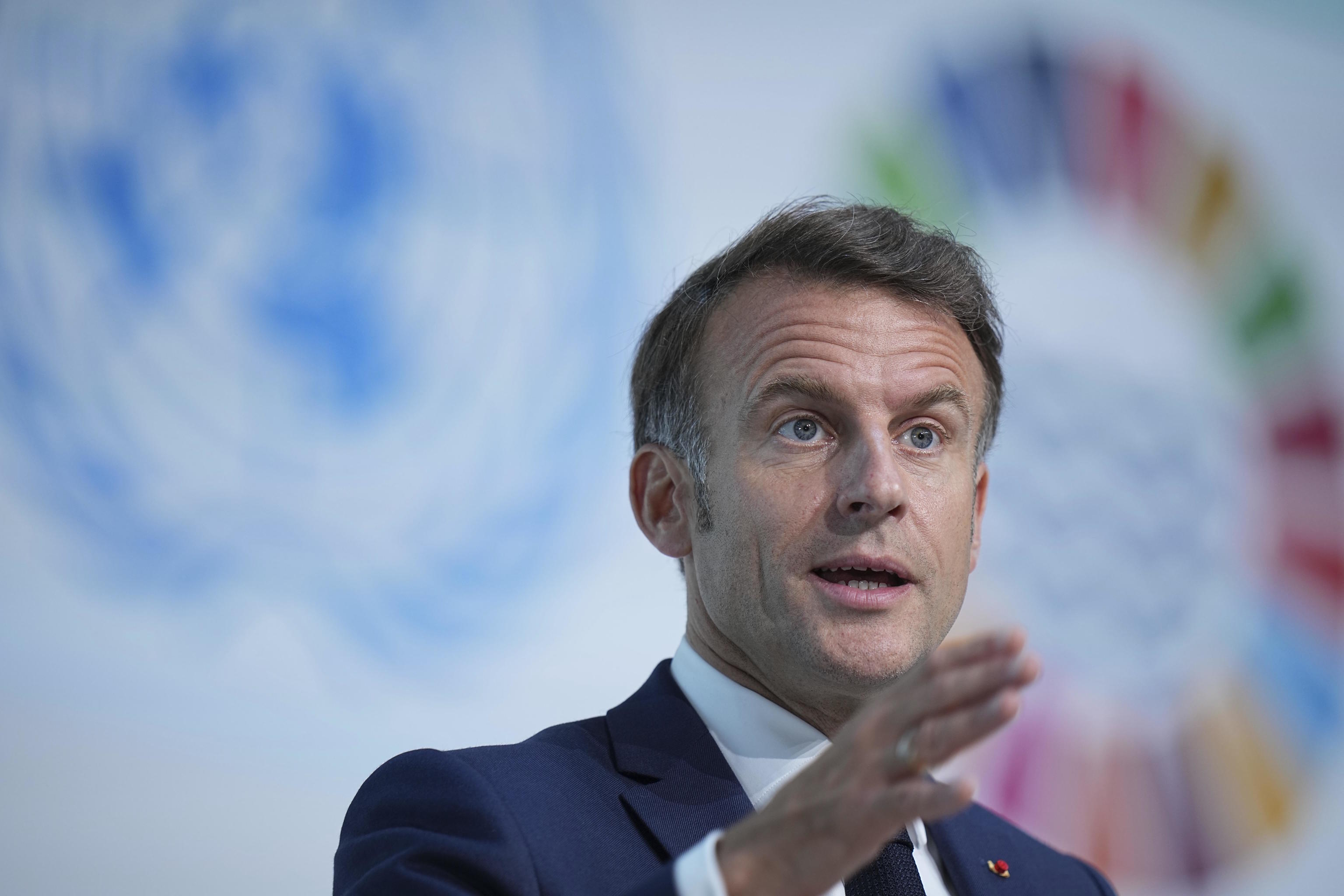 France's President Emmanuel Macron.
