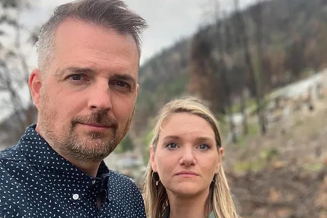 Todd Talbot, alongside his wife Rebecca, in a photo shared on his Instagram.