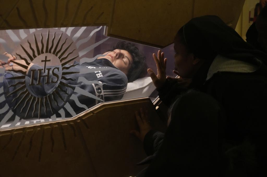 The body of Carlo Acutis, an Italian boy who died in 2006 of leukemia