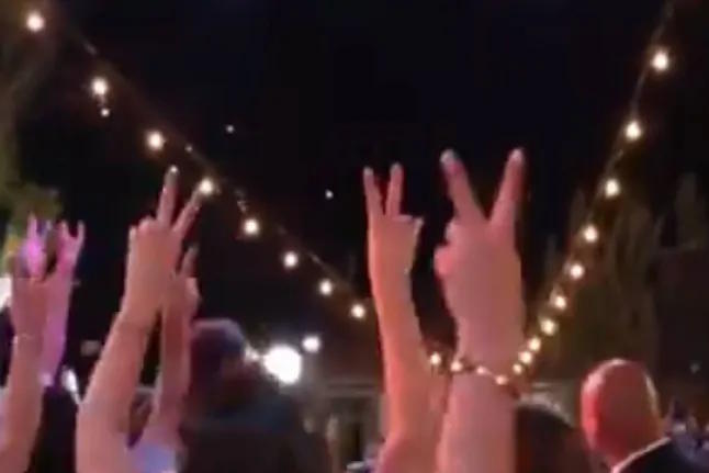 Iranian missiles at a wedding in Lebanon.