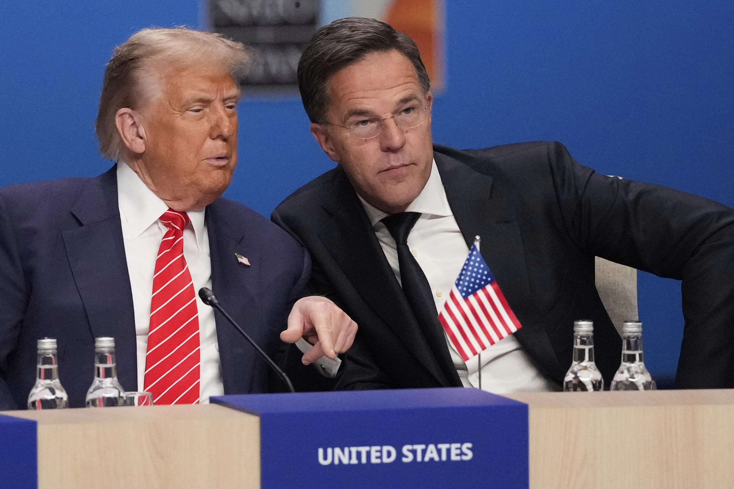 President Donald Trump and NATO Secretary General Mark Rutte.