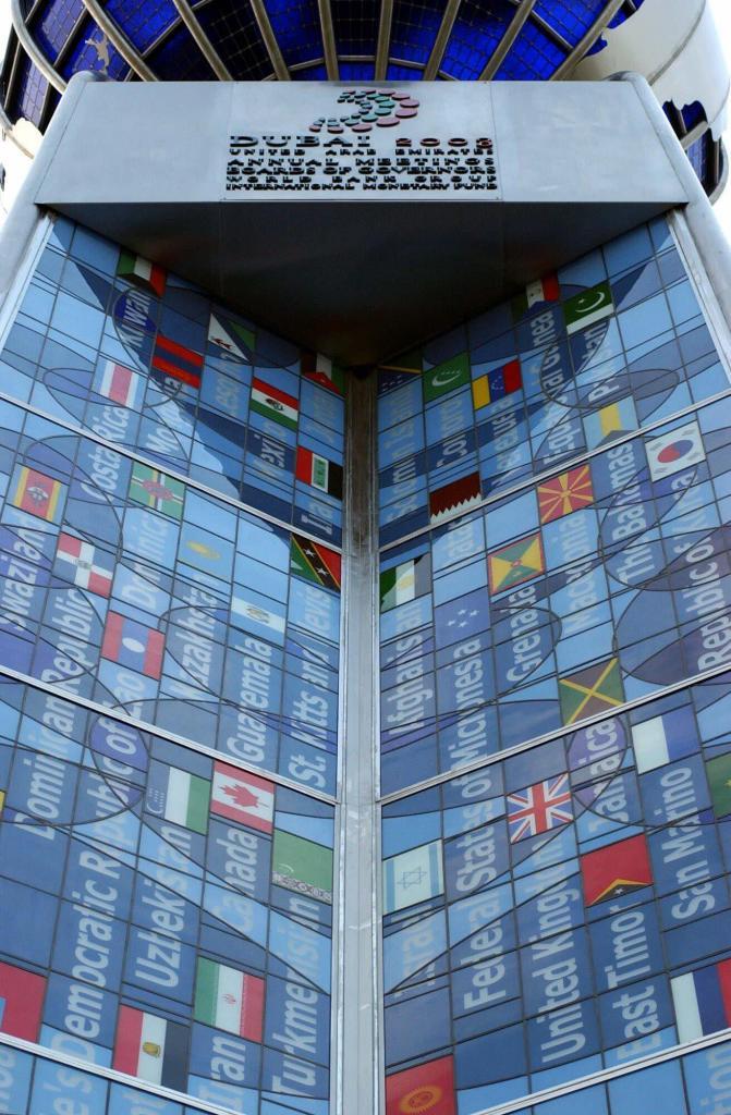 The flag of nations participating in the upcoming Dubai 2003 Annual Meeting of Board of Governers