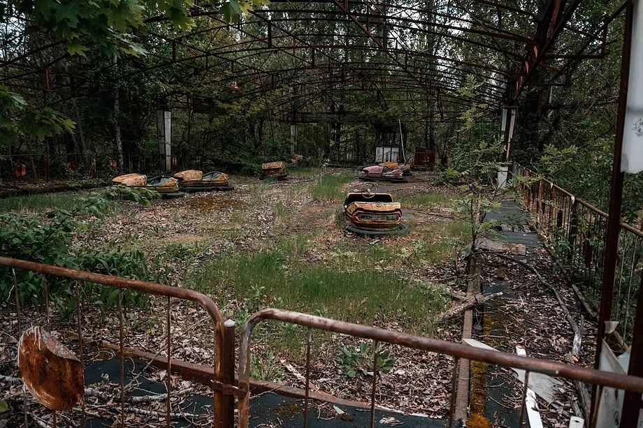 Bumper cars in Pripyat.