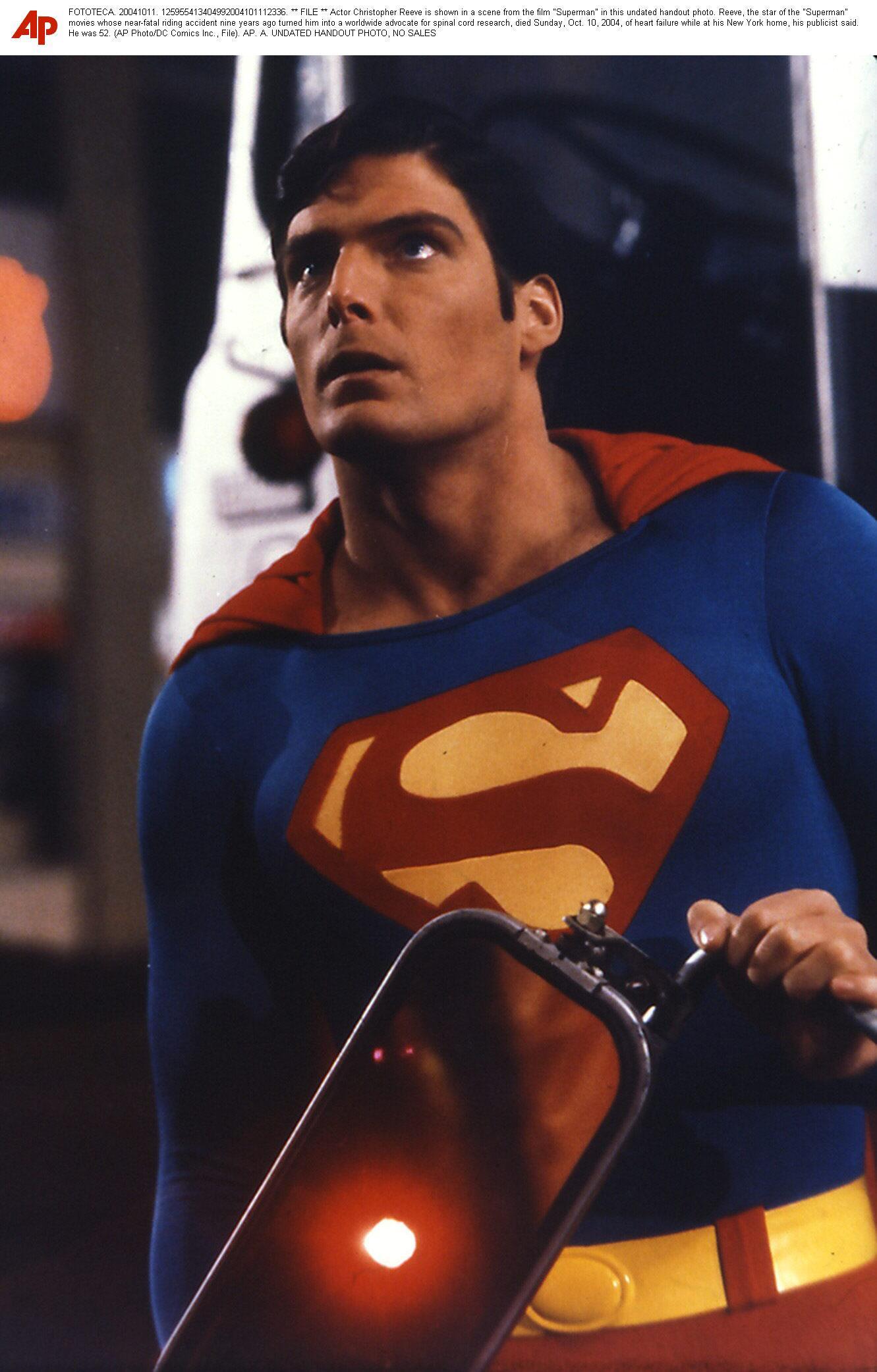 Superman, portrayed by Christopher Reeve.