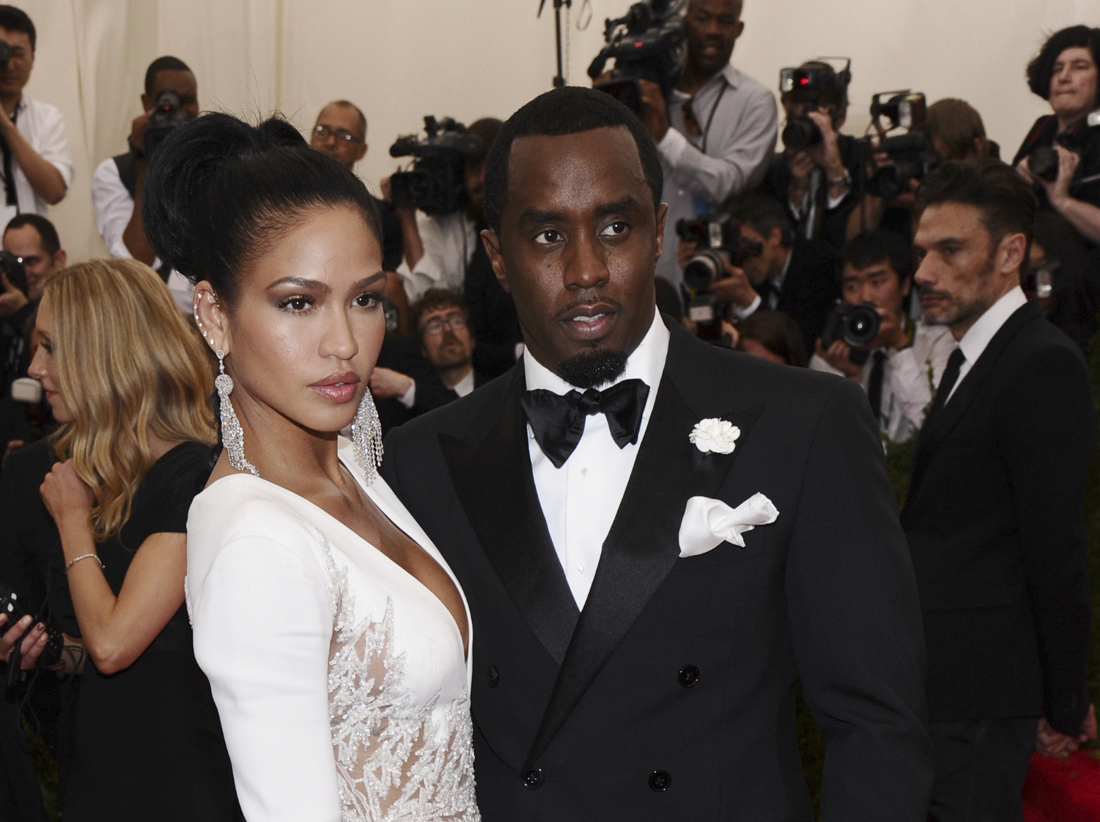 Cassie Ventura, left, and Sean "Diddy" Combs.
