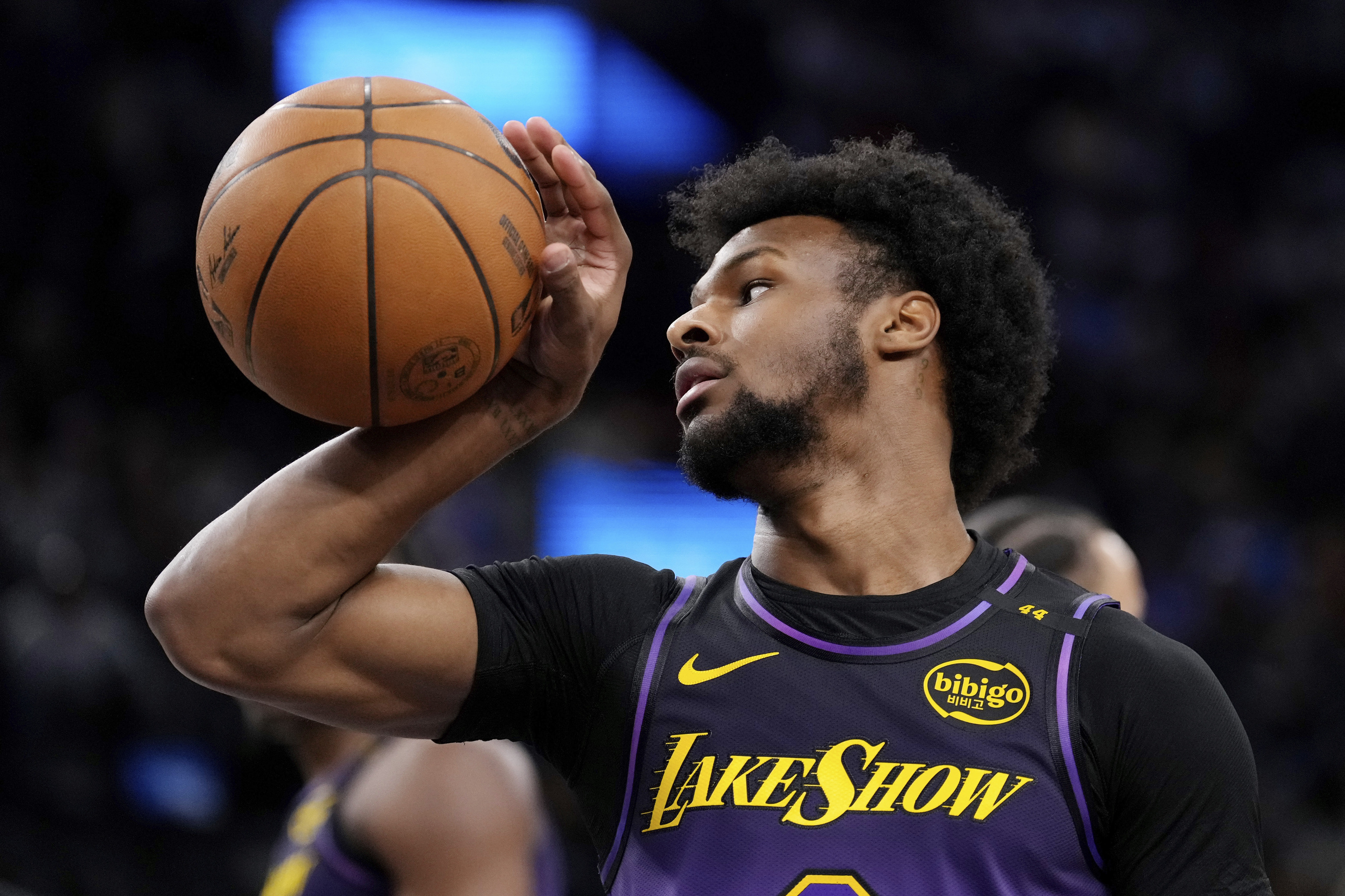 Los Angeles Lakers guard Bronny James.