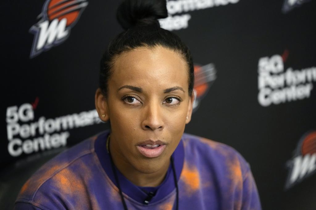 Phoenix Mercury WNBA basketball team interim head coach Nikki Blue
