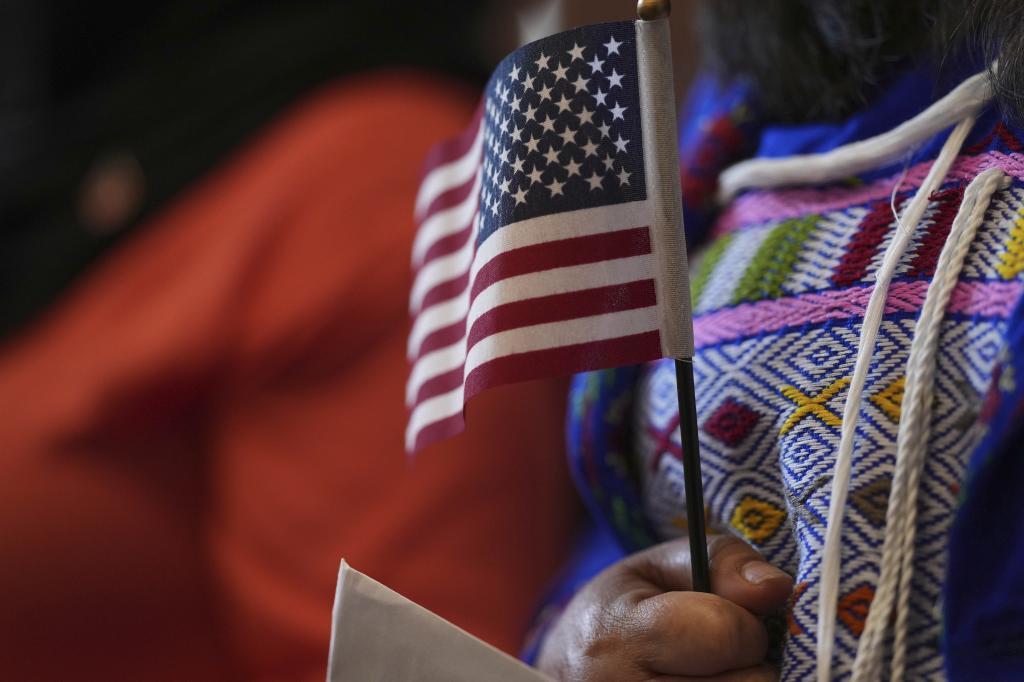 A U.S. flag.
