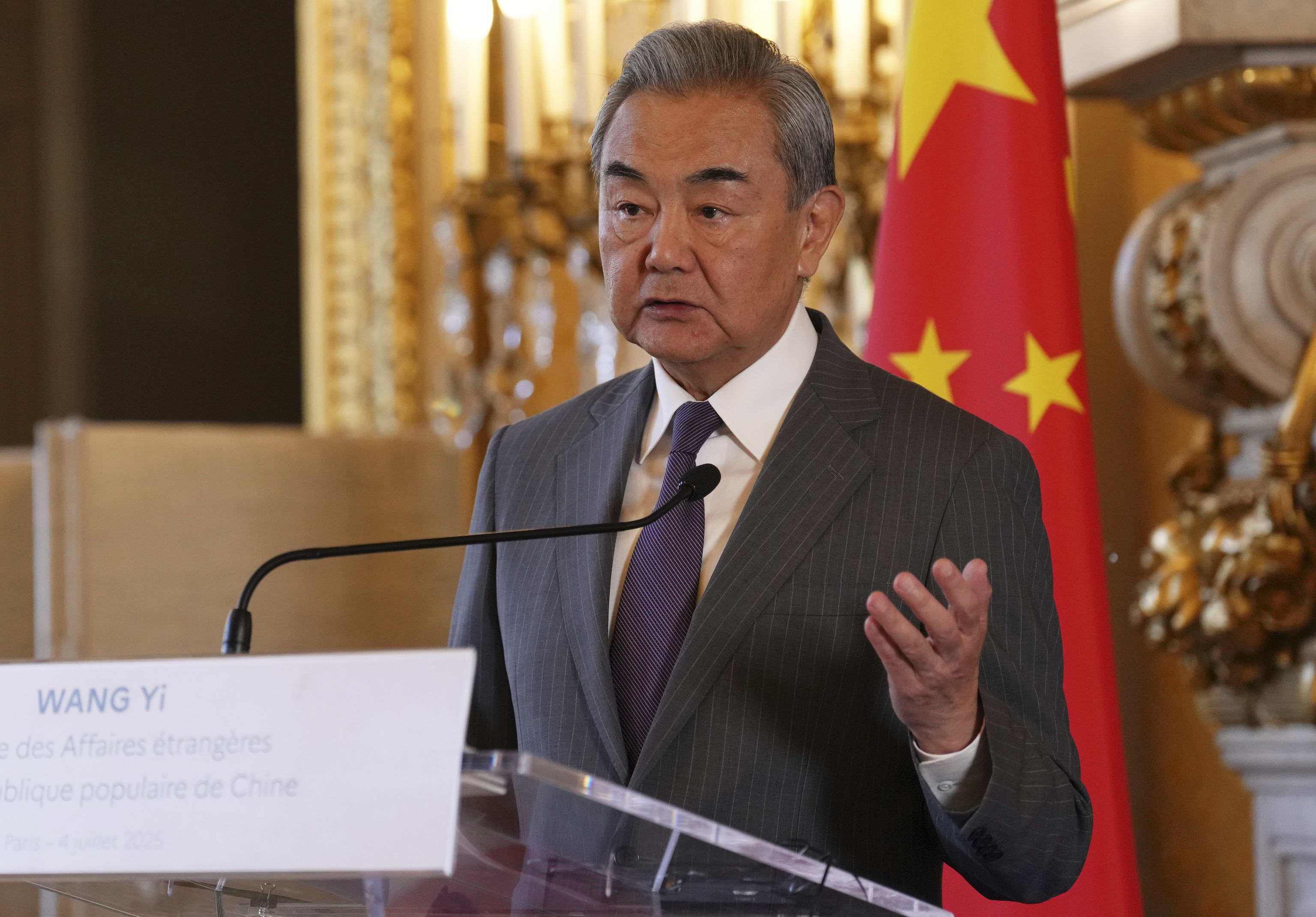 Chinese Foreign Minister Wang Yi.