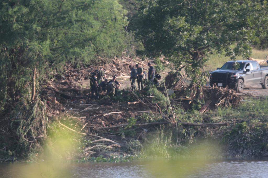 Authorities search along the Guadalupe River following catastrophic flooding in Kerrville, Texas,