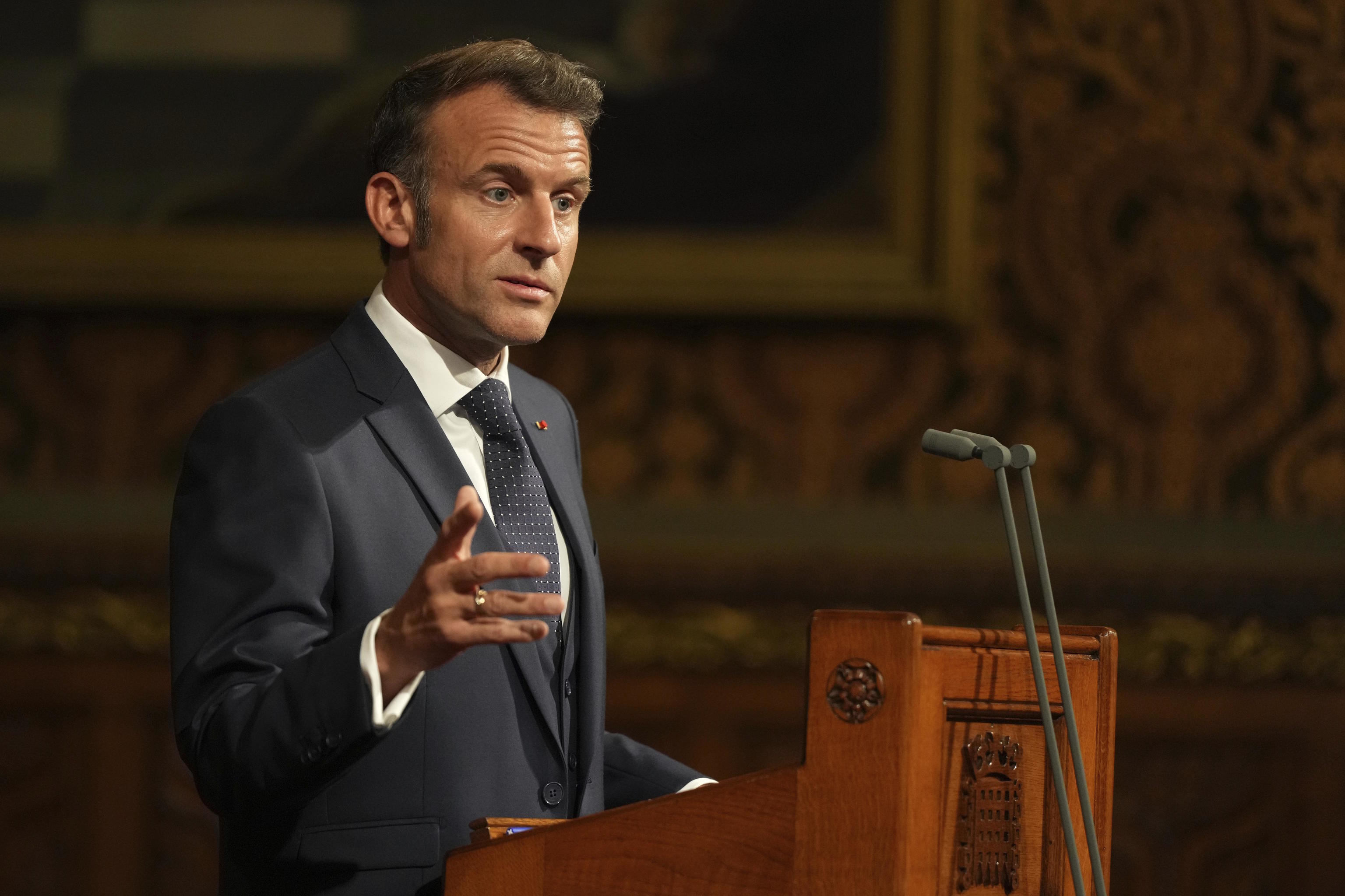 French President Emmanuel Macron.