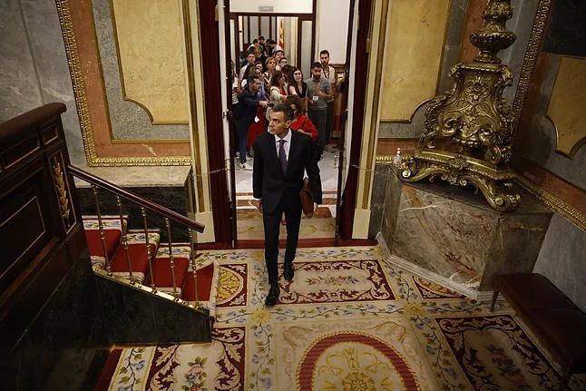 Pedro Snchez, this Wednesday, at the Congress of Deputies.