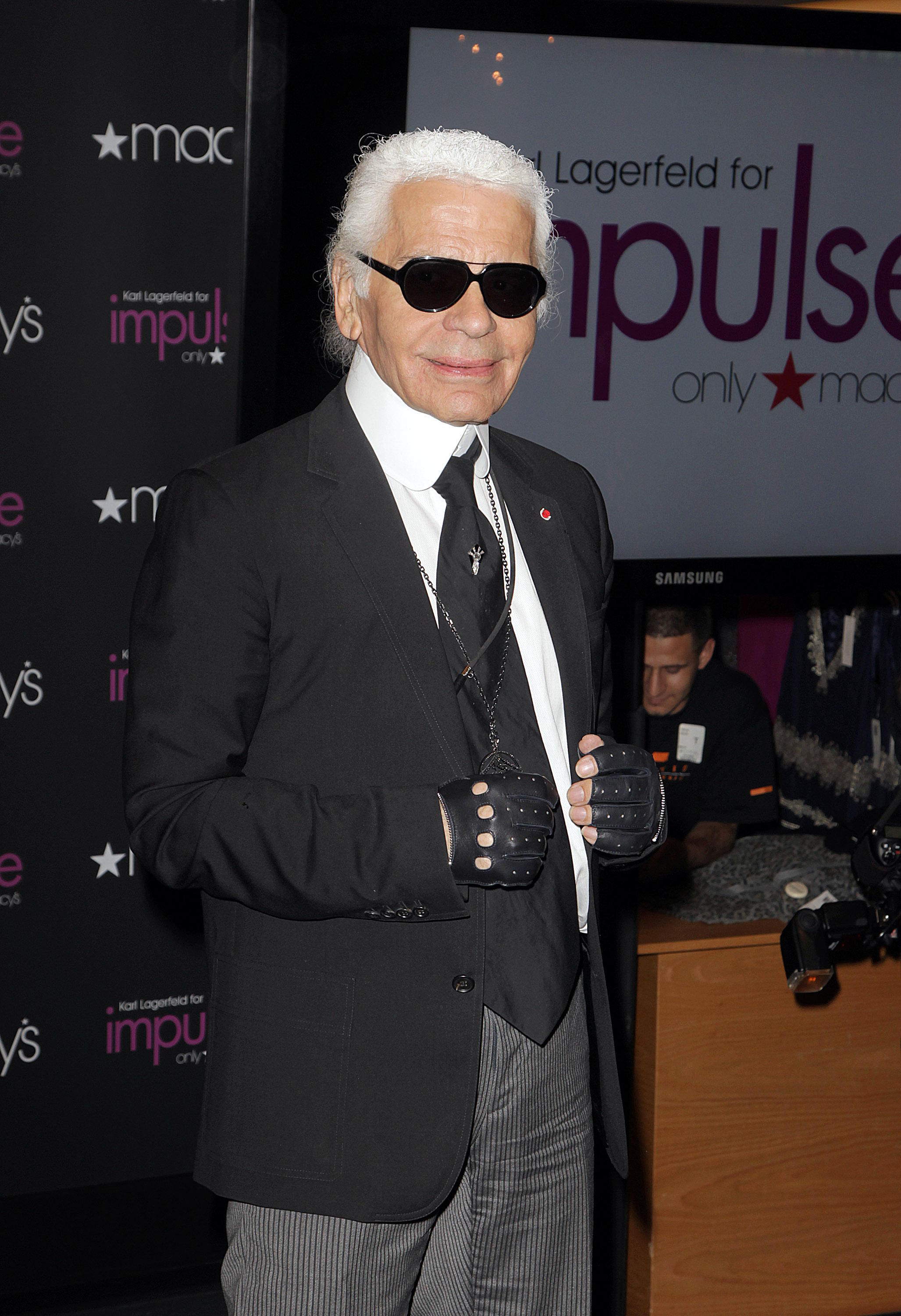 Karl Lagerfeld, in an archive image.