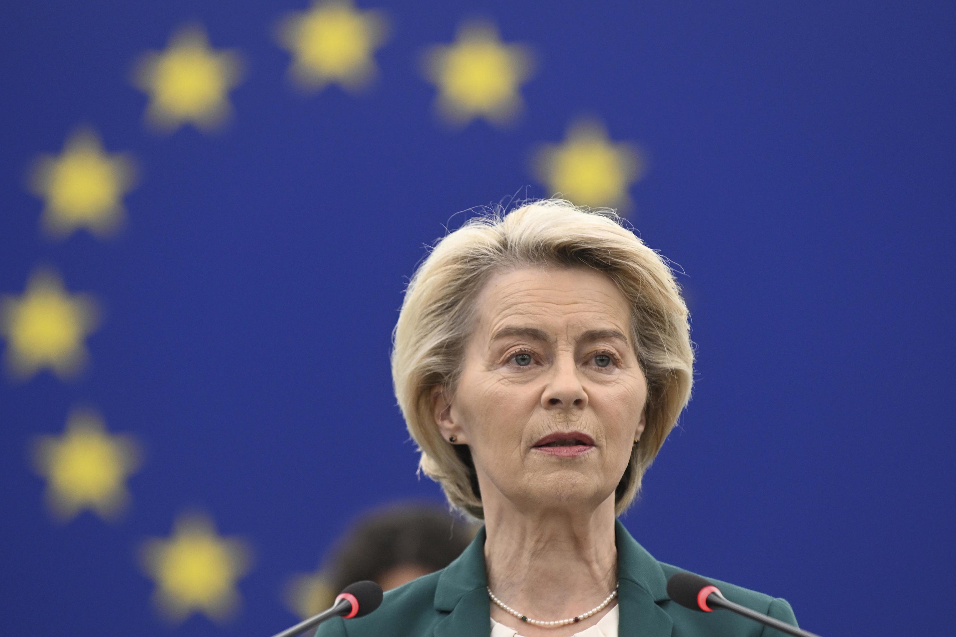 The president of the European Commission, Ursula von der Leyen.