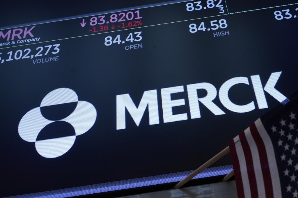 The logo Merck.