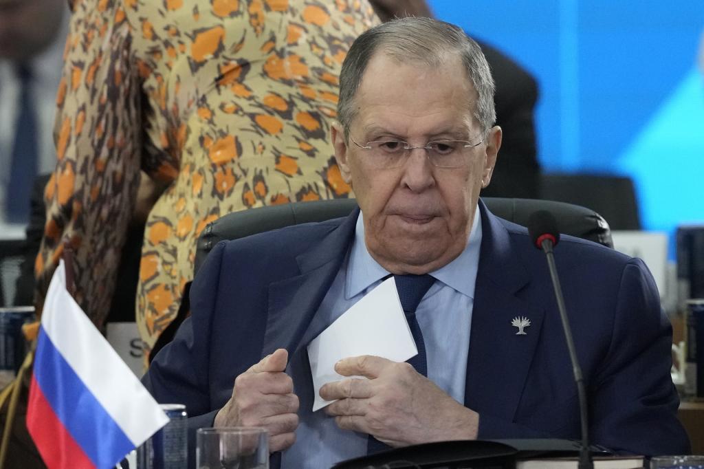 Russia's Foreign Minister Sergey Lavrov.