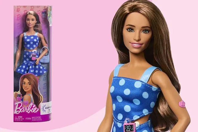 New Barbie model with type 1 diabetes.