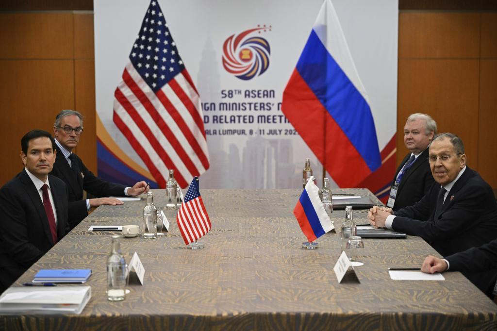 Rubio and Lavrov, in the meeting they held on Thursday in Kuala Lumpur.