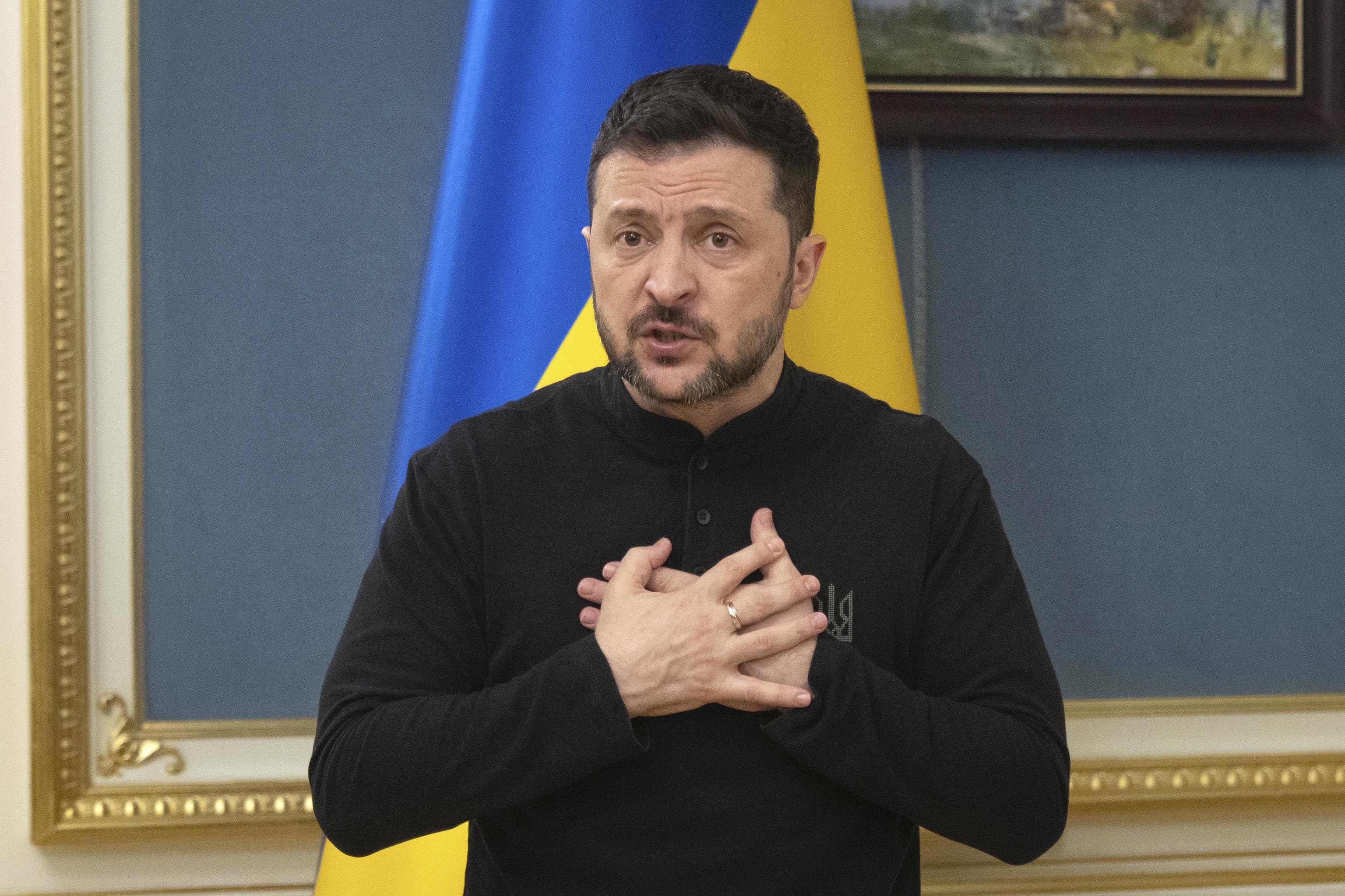 Ukrainian President Volodymyr Zelenski.