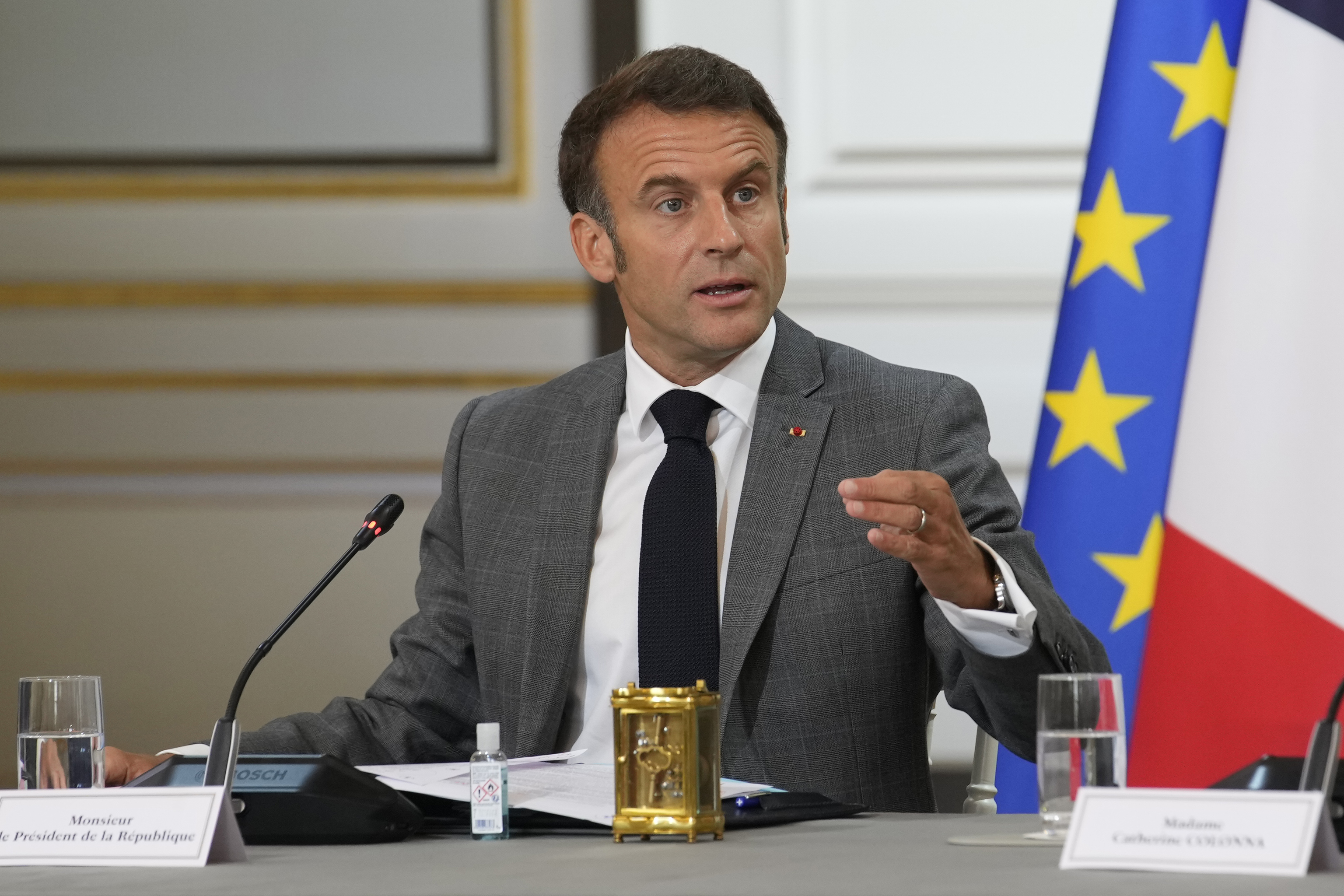 French President Emmanuel Macron.