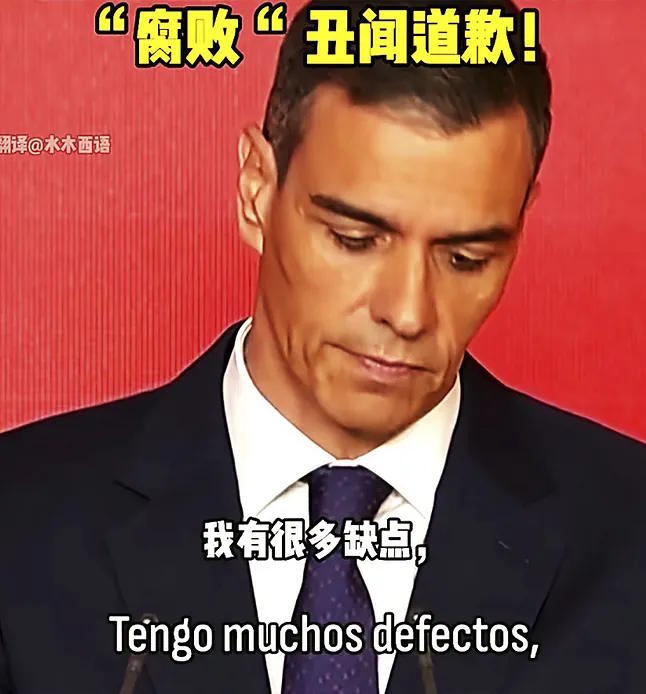 Pedro Snchez in one of his speeches that went viral on Chinese social media.