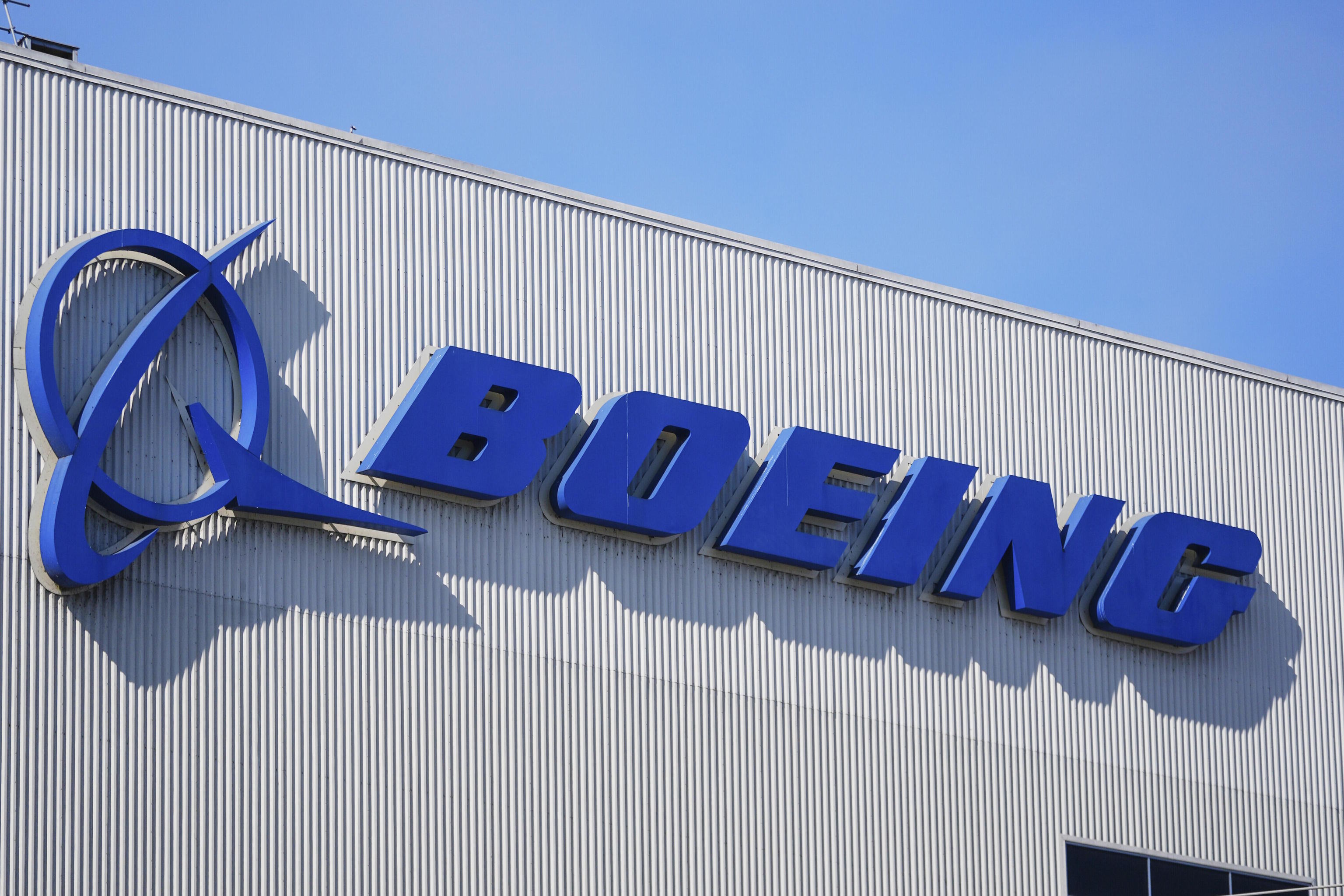 The Boeing logo.
