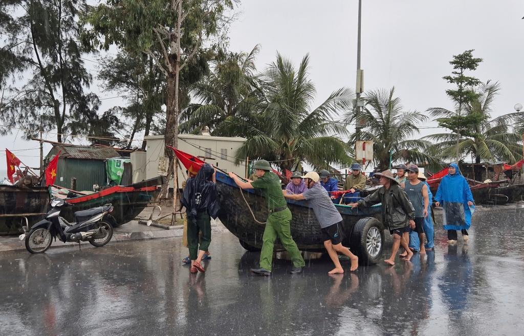 Typhoon Wipha in Thanh Hoa, Vietnam.